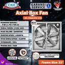 CKE Axial Box Fan Low Noise AFL FBD(J) 800 3 FB 28.4 Inch