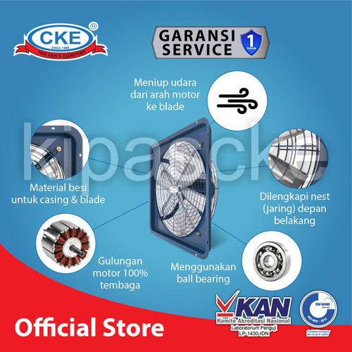 EXHAUST FAN CKE EFC-18/3 18INCH 380V EKSOS DINDING