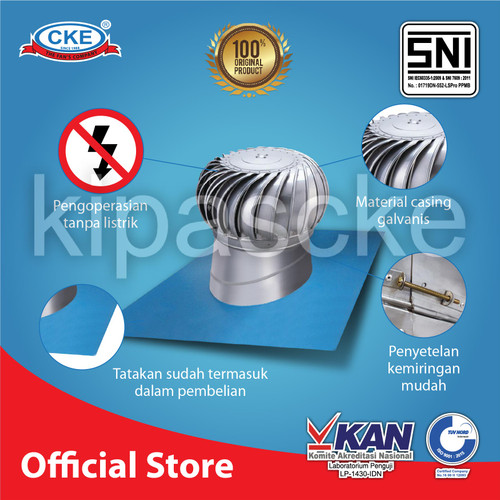 TURBIN VENTILATOR CKE TB-TV350MM-NO 14" VENTILASI ATAP