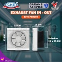 EXHAUST FAN SHUTTER CKE EFIO-PSB250 10INCH 220V EKSOS IN OUT