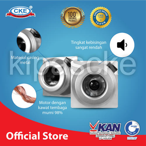 INLINE DUCT CKE CI-CDI-SQ-200-NO 8INCH 220V 170W BLOWER HISAP