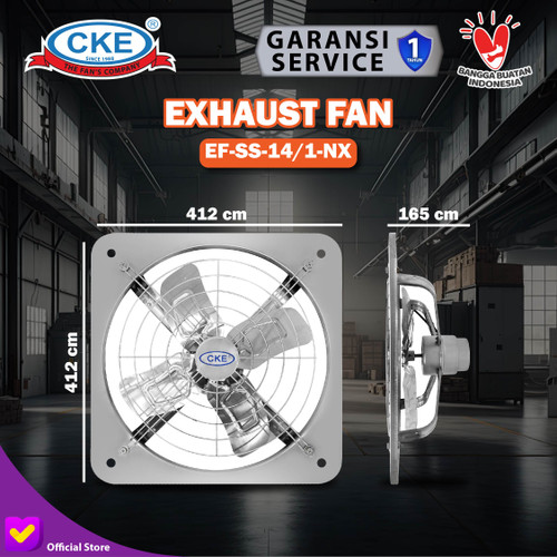 Exhaust Fan Stainless EF-SS-14/1-NX 14 Inch Kipas Angin Dinding