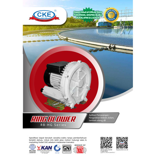RING BLOWER CKE RB-HG3800C/3 380V 3800W BLOWER TAMBAK