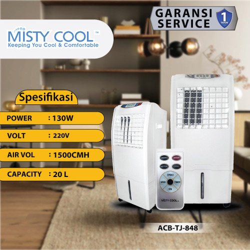 Air Cooler 20 Liter Remote Penyejuk Ruangan Rumah Pendigin Ruangan