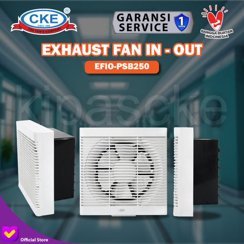 EXHAUST FAN SHUTTER CKE EFIO-PSB250 10INCH 220V EKSOS IN OUT
