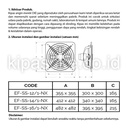 CKE Exhaust Fan Stainless EF-SS-12/1-NX 12 Iinch Kipas Angin Dinding