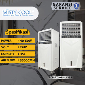 Misty Cool Air Cooler Blower AZL035-LY Penyejuk Ruangan Rumah Sejuk