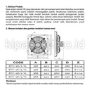 EXHAUST FAN CKE EFC-18/3 18INCH 380V EKSOS DINDING