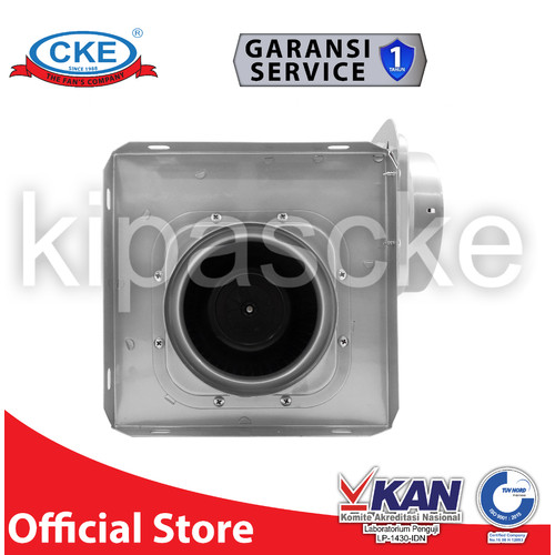 Exhaust Fan Mini Sirocco Sudut Tabung Industrial 8" inline Duct CKE