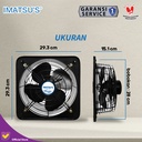 Imatsu Exhaust Fan ESN-D10/1-LT 10 Inch 220V Fan Rumah Toilet Eksos