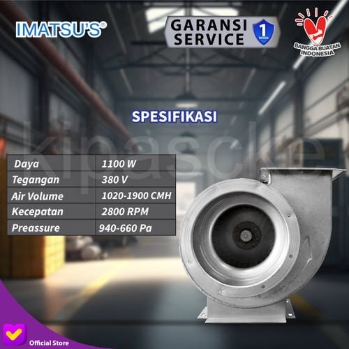 BLOWER KEONG/IMATSU CENTRIFUGAL FAN CF-G-DE190/3-HJ