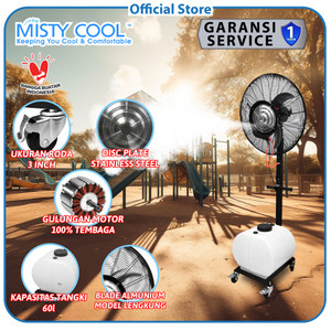 Kipas Angin Embun Air 26 Inches - 60 L / Curved Blade Spray Misty Fan