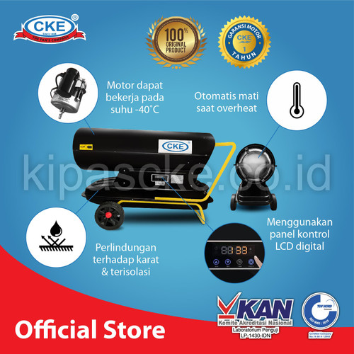 Air Heater CKE HTD-120KW-RS Pemanas Kandang Ayam Pemanas Ruangan Diese
