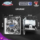 Exhaust fan Dinding 6 Inch Booster Fan Wall Duct Fan Kipas Booster