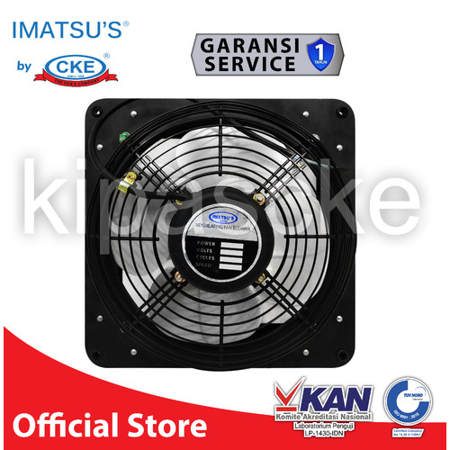 Exhaust Fan Dinding Tembok 16 Inch Besi Imatsu Kipas Rumah Industri