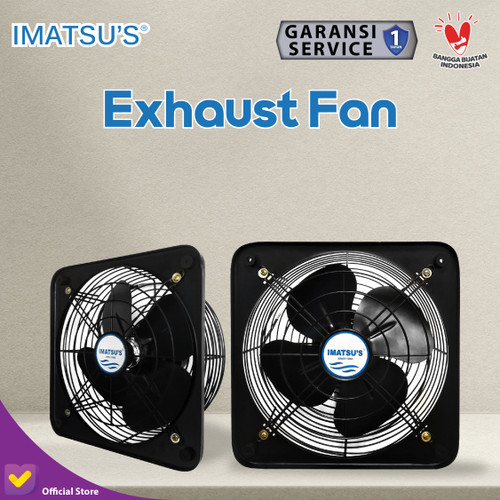 Imatsu Exhaust Fan ESN-D10/1-LT 10 Inch 220V Fan Rumah Toilet Eksos