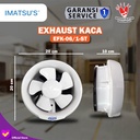 Imatsu Exhaust Fan Kaca EFK-06/1-ST 6 Inch Eksos Udara Rumah Blower