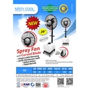 Kipas Angin Embun Air 26 Inches - 60 L / Curved Blade Spray Misty Fan