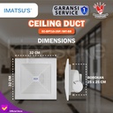Ceiling Exhaust IMATSU EC-BPT10-25P/IMT-BB 10" Exhaust Plafon Exhaust