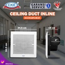 Exhaust Fan CKE CD-KTD18FS-BB-ST 10 Inch Plafon Exhaust Hemat Listrik