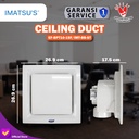 Exhaust Fan Plafon 10 Inch Penghisap Udara Hexos Plafon Ducting