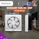 Exhaust Fan Dinding 6 Inch Wall Fan Hexos Dinding Hemat Listrik