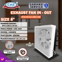 Kipas Angin Exhaust Tipe Dinding 8" Wall Exhaust Hexos Heksos Fan