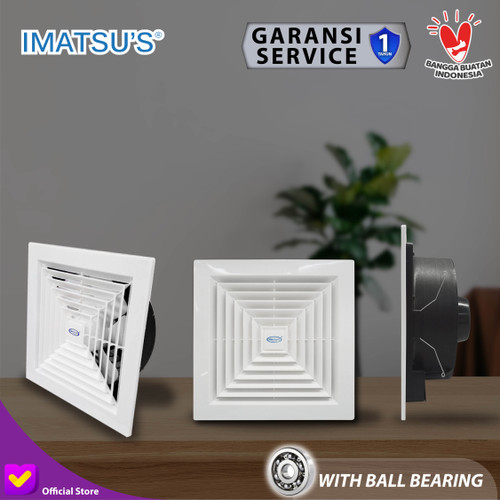 Exhaust Fan 10 Inch/ Hexos Plafon Ceiling Exhaust Kamar Mandi