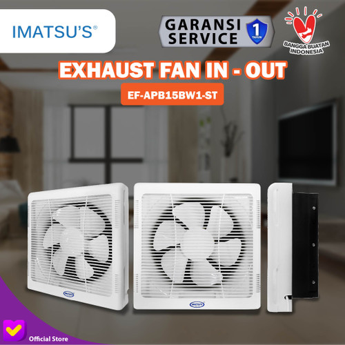 Exhaust Fan Dinding 6 Inch Wall Fan Hexos Dinding Hemat Listrik