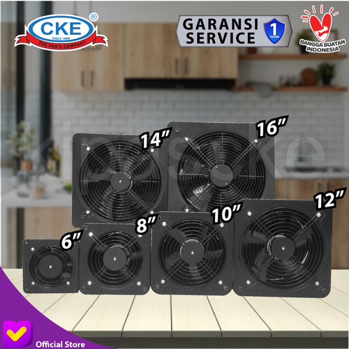 Exhaust Fan Drum Blower 8 Inch Kipas Booster Duct Fan External Rotor