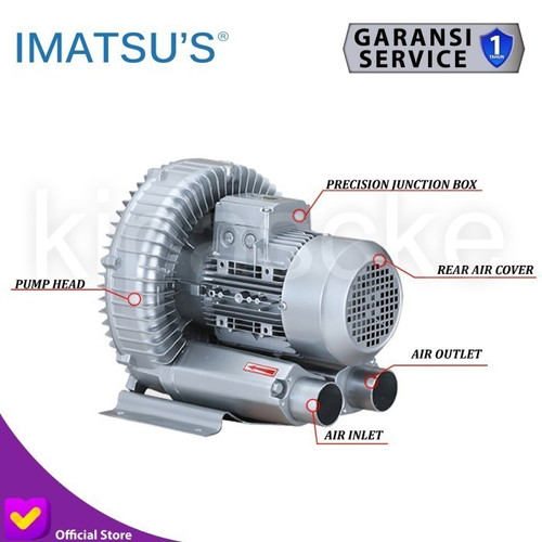 Ring Blower 2200 3HP Air Pump Blower Tambak Kolam 2.2KW 2200Watt 380V