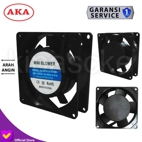 Cooling Fan Exhaust Fan Kipas Pendingin Panel AKA 220V AC 9cm 9 cm 9x9