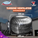 Turbin Ventilator 42 Inch Exhaust Roof Ventilasi Atap Ruangan Turbine