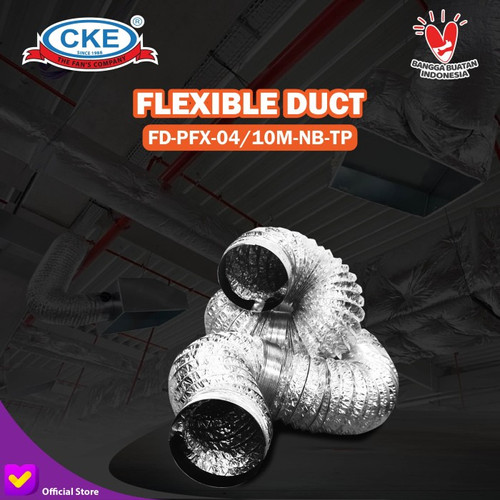 Aluminium Selang Flexible Ducting Pipa Exhaust Fan 5" Inch 10 Meter