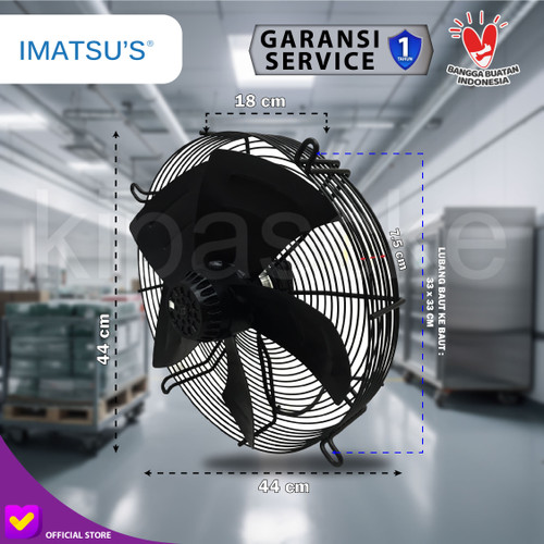 Axial Fan 16 Inch 380V Fan Condensor Fan Chiller Kipas Condenser 16”