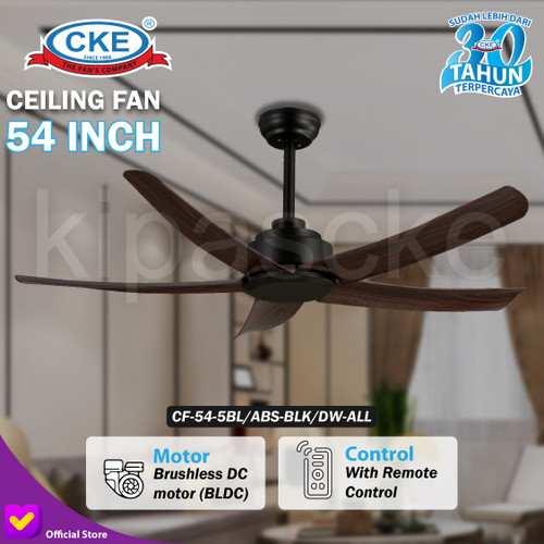 Kipas Angin Gantung Plafon Baling Dekorasi 54" Inch Ceiling Fan Hias