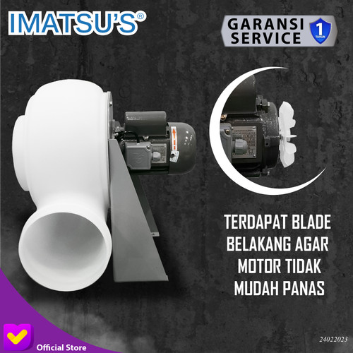 Centrifugal Fan PP Plastik 14.4" 2.2KW Blower Keong Blower Lemari Asam