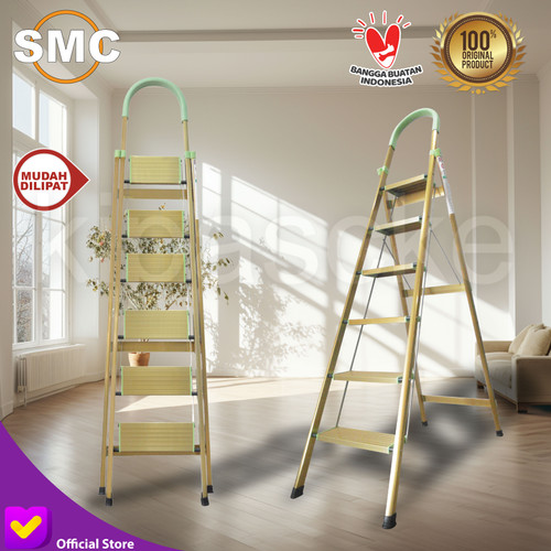 Tangga Lipat 6 Step 1.9 Meter Tangga Duduk 6 Step Ladder