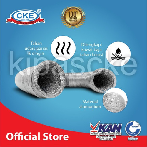 Flexible Alumunium 5 inch 10 meter Selang Flexible Alumunium Duct