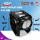 Duct Inline Sudut Tabung 4 Inch Exhaust Fan Mini Sirocco 4"