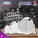 8 Inch Inline Duct Fan Plastic ABS Exhaust Blower Air Cooling Vent