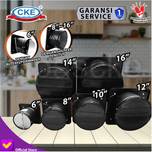 Exhaust Fan Drum Blower 14 Inch Kipas Booster Duct Fan External Rotor