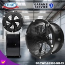 Drum Fan Blower External Rotor 12" Inch Kipas Axial Blower Tabung 12"