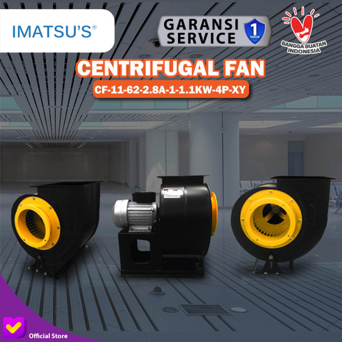 Centrifugal Fan Blower Keong 1.1KW 1.5HP 220V Kipas Hisap Sirocco