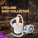 Cyclone Dust Collector DIY Filter Tablesaw Dust Separator Extractor