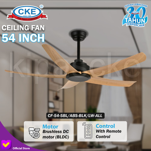 Kipas Angin Gantung Plafon Baling Dekorasi 54" Inch Ceiling Fan Hias