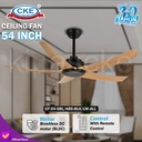 Kipas Angin Gantung Plafon Baling Dekorasi 54" Inch Ceiling Fan Hias