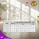 Tangga Lipat 6 Step 1.9 Meter Tangga Duduk 6 Step Ladder