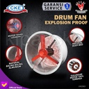 Blower Explosion Proof Axial Fan 24 Inch 380V Drum Fan Bergaransi