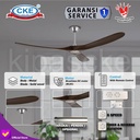 Kipas Angin Gantung Plafon Kayu 80 Inch Ceiling Fan Hias 80" Dark Wood